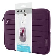 Belkin Lifestyle Sleeve Pleat fialová + optická myš USB