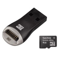 SanDisk Micro SDHC 4GB Mobile Ultra + čítačka kariet