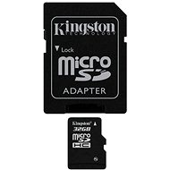 Kingston Micro SDHC 32GB Class 10 + SD adaptér