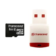 Transcend Micro SDHC 8GB Class 6 + USB čtečka