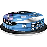 EMTEC DVD + R Dual Layer Fantastic Security 10ks Cakebox