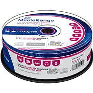MediaRange CD-R Inkjet Fullsurface Printable 25ks cakebox