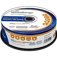 MediaRange DVD + R Inkjet Fullsurface Printable 25ks cakebox