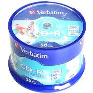Verbatim CD-R DataLife Protection 52x, Printable 50ks cakebox