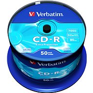 Verbatim CD-R DataLife Protection 52x, 50ks cakebox