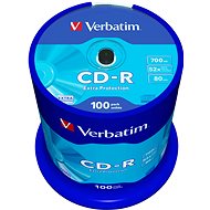 Verbatim CD-R DataLife Protection 52x, 100ks cakebox