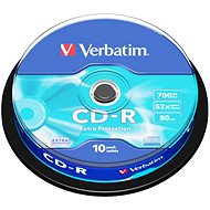 Verbatim CD-R DataLife Protection 52x, 10ks cakebox