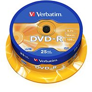 Verbatim DVD-R 16x, 25ks cakebox