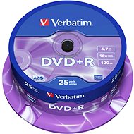 Verbatim DVD + R 16x, 25ks cakebox