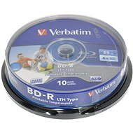 Verbatim BD-R LTH 25GB Printable 6x, 10ks cakebox