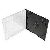 Krabička slim na 1ks - černá, 5mm, 10pack