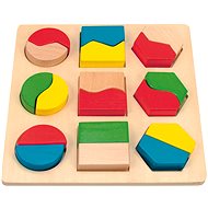 Woody Destička s geometrickými tvary