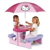Piknikový stoleček se slunečníkem Hello Kitty