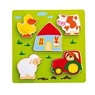 Play Q Drevené vkladacie puzzle farma