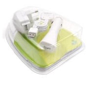QCP konvertor - síťová nabíječka, CL auto a datový kabel USB pro APPLE zařízení