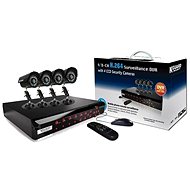 KGUARD 4-kanálový rekordér DVR + 4x farebná vonkajšia kamera