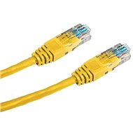 Datacom, CAT5E, UTP, 0.25m, žlutý