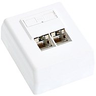 Datacom, CAT5E, STP, 2x RJ45, na omietku