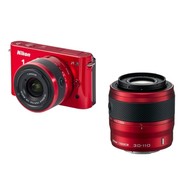 Nikon 1 J1 + Objektivy 10-30mm + 30-110mm VR red