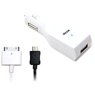 DEXIM USB Car Charger Kit bílá