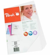 Peach vazací zadní kartonový kryt A4, bílý, 250 g/m2, 100 kusů