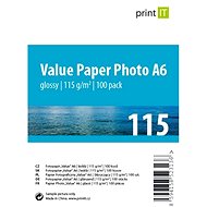 PRINT IT Paper Photo Glossy A6 100 listů