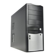 Eurocase MiddleTower 5410 čierno-strieborná 350W 8cm