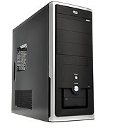 Eurocase MiddleTower 301 čierno-strieborná