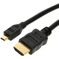 ROLINE HDMI High Speed s Ethernetem, propojovací, (HDMI M typ A<-> HDMI M micro typ D) 2m