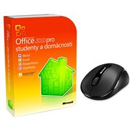 Microsoft Office 2010 pro studenty a domácnosti, CZ + Microsoft Wireless Mobile Mouse 4000