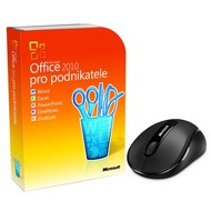 Microsoft Office 2010 pro podnikatele, CZ + Microsoft Wireless Mobile Mouse 4000