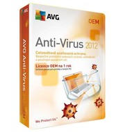 OEM AVG Anti-Virus 2012 licence pro 1 počítač na 12 měsíců