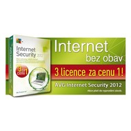 AVG Internet Security 2012 3 licence za cenu 1 licence na 12 měsíců