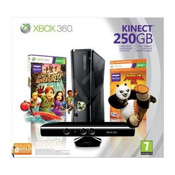 Microsoft Xbox 360 250GB Kinect Bundle + Zdarma hra Kung-Fu Panda 2 (Kinect Ready)